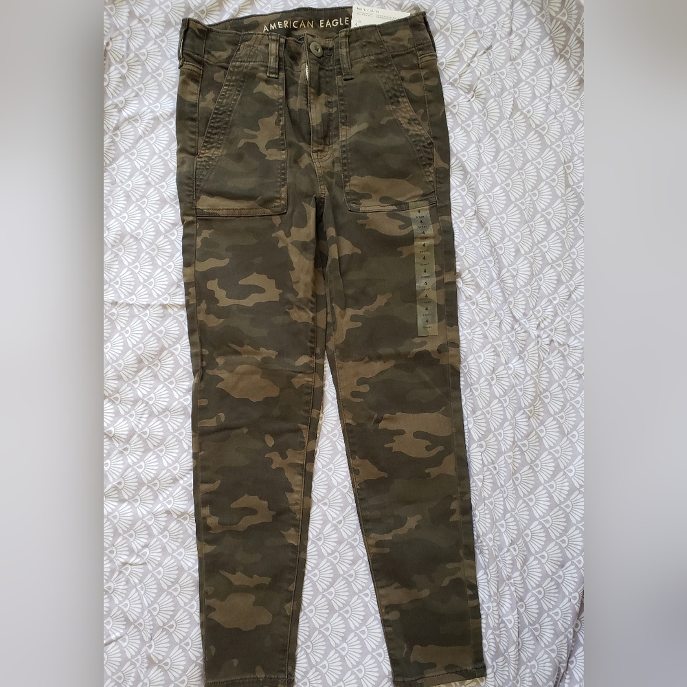 Cropped Camo High Rise Jeggings, s4